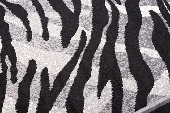 Tapiso Dream Tapijt Loper Woonkamer Slaapkamer Zwart Zebra