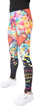 Pixel Love Legging van Festivalleggings - Maat S/M - Comfortabel - Ademend - Zachte Stof
