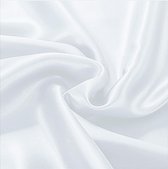 Beauty Silk - Hoeslaken - Glans Satijn - Wit - 90x200