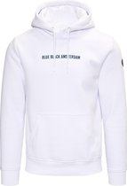Blue Black Amsterdam Heren Hoodie Sem Wit Maat L