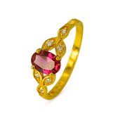 Dames ring Srija roze rond