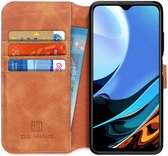 Xiaomi Redmi 9T Hoesje Retro Wallet Book Case Bruin