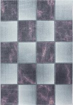 Modern laagpolig vloerkleed Ottawa - paars 4201 - 120x170 cm