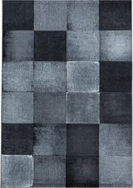 Modern laagpolig vloerkleed Costa - zwart 3526 - 200x290 cm