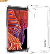 Voor Samsung Galaxy Xcover 5 Hat-Prince ENKAY Clear TPU Soft antislip Cover Shockproof Case