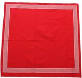 Boeren zakdoek Rood uni 55 x 55 cm - HRBZ41