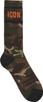 Dsquared2 Sokken met camo Groen  heren maat 41/42