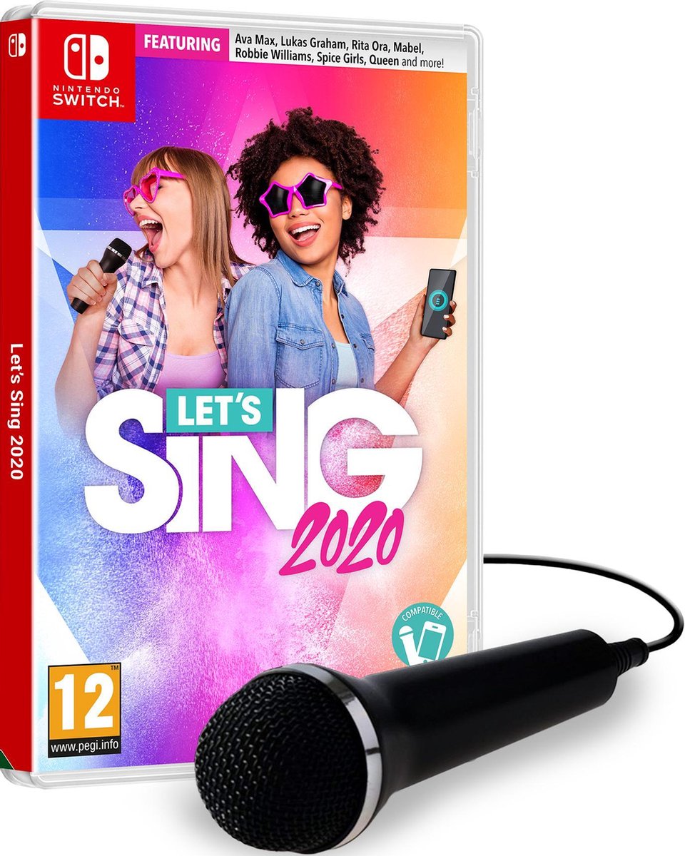 Let's Sing 2020 + 1 Microphone International (30 International Hits) - Nintendo  Switch... | bol.com