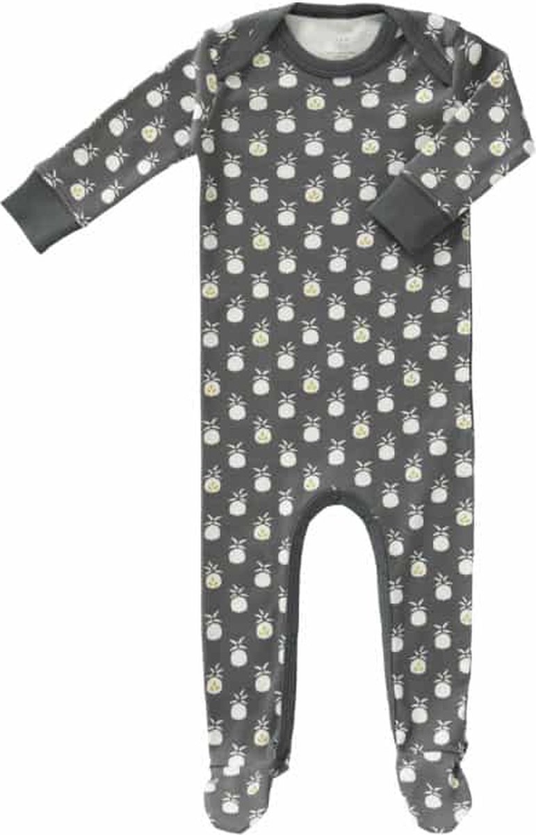 Fresk pyjama met voetjes Pineapple antraciet