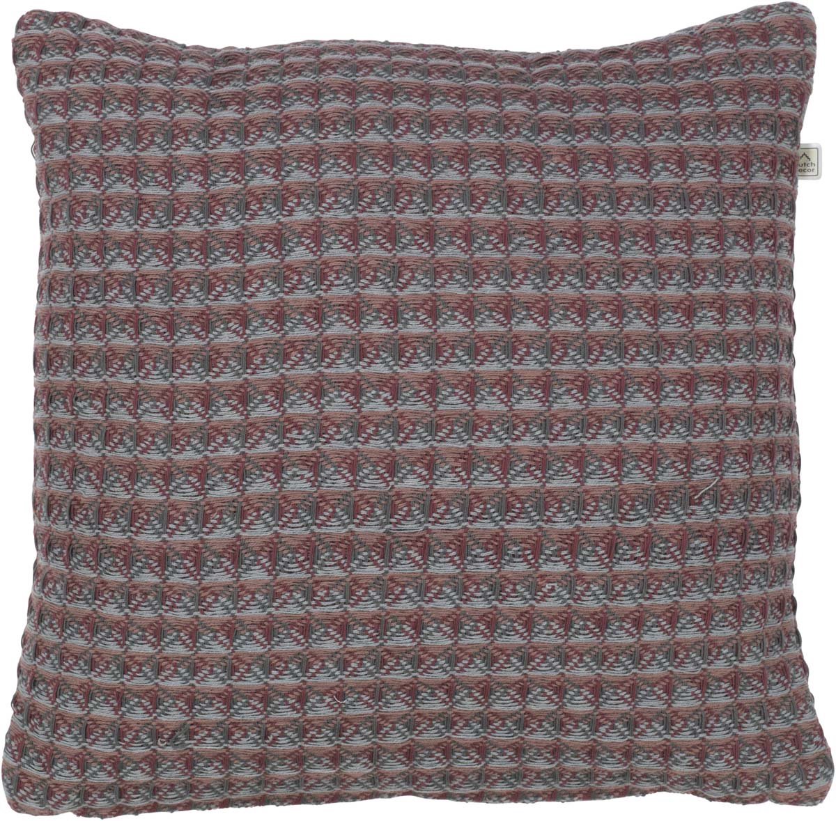 Dutch Decor AINA - Kussenhoes bordeaux 45x45 cm - rood - met rits