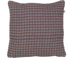Dutch Decor AINA - Kussenhoes bordeaux 45x45 cm - rood - met rits