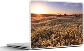 Laptop sticker - 15.6 inch - Bloemen - Lente - Zonsondergang - 36x27,5cm - Laptopstickers - Laptop skin - Cover
