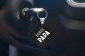 Sleutelhanger - Uitdeelcadeautjes - Vaderdag cadeau - Bonus papa - Quote - Spreuken - Plastic - Vaderdag cadeau - Geschenk - Cadeautje voor hem - Tip - Mannen