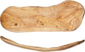 Fruitschaal - Fruitmand - Plat Hout - 68x30cm - Olijfhout