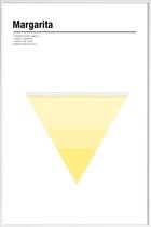 JUNIQE - Poster met kunststof lijst Margarita - minimalistisch -13x18