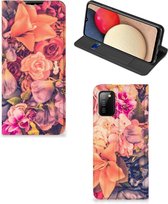 Telefoon Hoesje Cadeau voor Moeder Geschikt voor Samsung Galaxy M02s | A02s Flipcase Bosje Bloemen