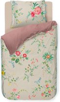 Pip Studio Fleur Grandeur - Dekbedovertrek - Eenpersoons - 140x200/220 cm - Khaki