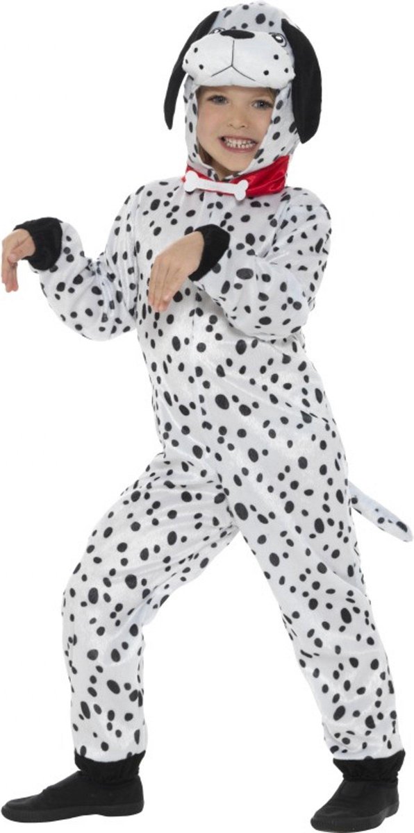 Smiffys Dalmatier honden verkleedkleding - kostuum - dierenpak - voor kinderen - jumpsuit 146/158