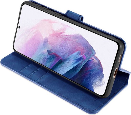 CaseMe - Étui Samsung Galaxy S20 - Avec fermeture magnétique - Série Ming - Étui en cuir - Blauw