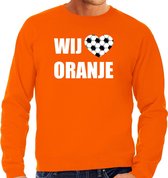 Oranje fan sweater voor heren - wij houden van oranje - Holland / Nederland supporter - EK/ WK trui / outfit XXL