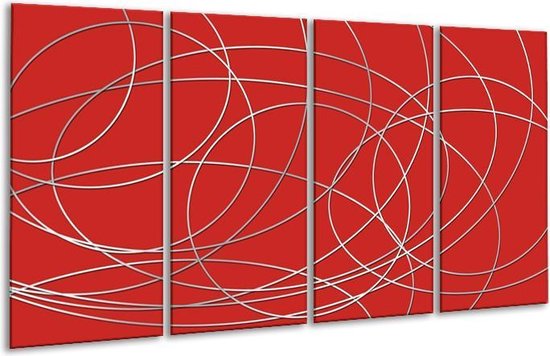 Peinture sur verre Art | Rouge | 160x80cm 4 Liège | Tirage photo sur verre |  F005713