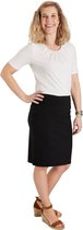 Dames rok stretch zwart kort | Maat 52
