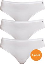 SCHIESSER 95/5 dames tai slips (3-pack) - wit -  Maat: 44