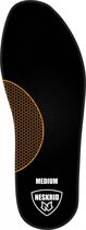 Neskrid - Inlegzool Medium Universeel - Perfect voor Holle Voeten - Oranje - Maat 47