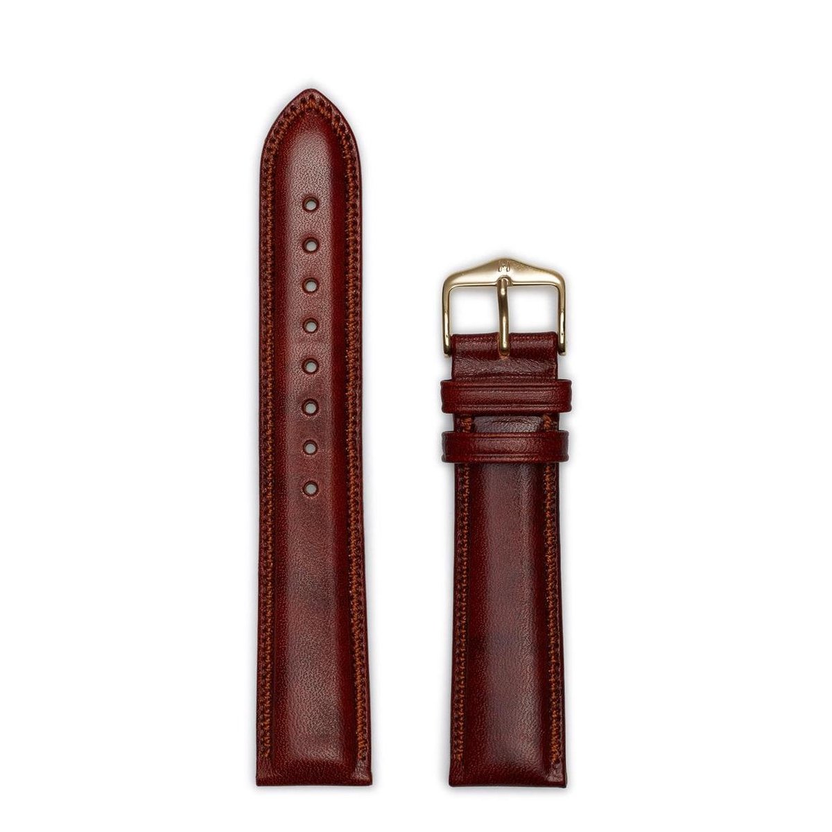 Hirsh Horlogeband Ascot Goudbruin - Leer - 18mm