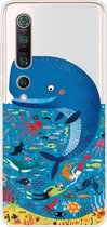 Voor Xiaomi Mi 10 Pro 5G schokbestendig geverfd TPU beschermhoes (walvis zeebodem)