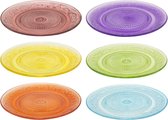 Dinerborden (6 stuks) - Diverse Kleuren - Ø25 - Dinerbord - Borden