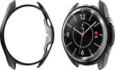 Strap-it TPU case - zwart bescherm hoesje geschikt voor Samsung Galaxy Watch 3 41mm - zwarte beschermhoes voor Galaxy Watch 3 41mm