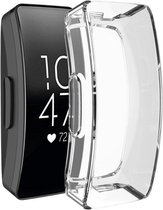 Strap-it Fitbit Inspire / Inspire HR TPU case - transparant - hoesje - beschermhoes - protector - bescherming