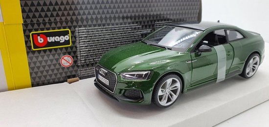 De stad Regenjas uitzondering Bburago Audi RS 5 COUPE 2019 groen metalic schaalmodel 1:24 | bol.com
