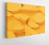 Onlinecanvas - Schilderij - Abstract Background. Render. Geometric Design Art Horizontal Horizontal - Multicolor - 75 X 115 Cm