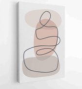 Abstract wall art vector collection. Abstract organic shape Art design for poster, print, cover, wallpaper, Minimal and natural wall art. 1 - Moderne schilderijen – Vertical – 1820