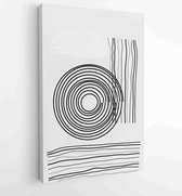 Earth tones Hand drawn organic shape art design for wall framed prints, canvas prints, poster, home decor, cover, wallpaper. 2 - Moderne schilderijen – Vertical – 1881909724 - 80*6