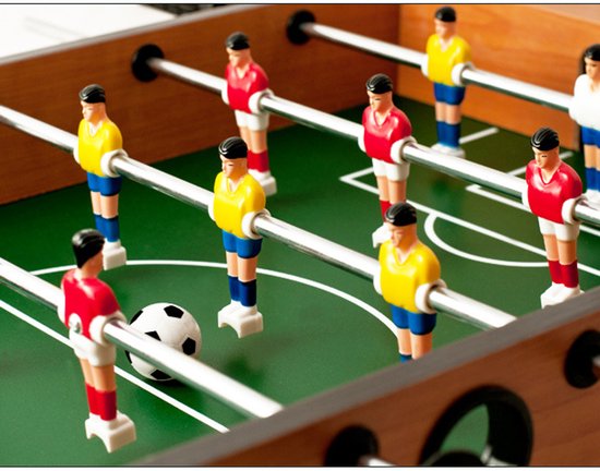 Deuba Voetbaltafel voor Kinderen - 69x62x37 cm - Incl. Ballen - Bruin