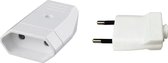 Stekker Set - Igan Soky - Eurostekker - Contrastekker - Kinderbeveiliging - 2300W - 10A - Wit