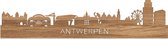 Skyline Antwerpen Eikenhout - 120 cm - Woondecoratie design - Wanddecoratie - WoodWideCities