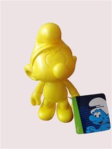De smurfen - geel - lichtgewicht Smurf -  20 cm - beweegbaar hoofd