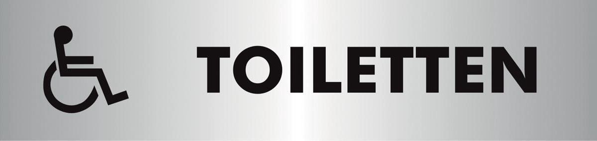 Stewart Superior zelfklevend pictogram toiletten voor andersvaliden