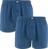 CECEBA Daytona 2-pack wijde Heren Boxershorts - Blauw