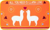 vloerkleed / mat Fleece Lama