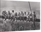 Lunch atop a Skyscraper - Foto op Canvas - 90 x 60 cm