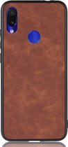 Xiaomi Redmi 7 Hoesje - Mobigear - Excellent Serie - Hard Kunststof Backcover - Bruin - Hoesje Geschikt Voor Xiaomi Redmi 7