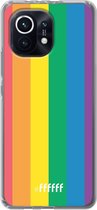 6F hoesje - geschikt voor Xiaomi Mi 11 -  Transparant TPU Case - #LGBT #ffffff