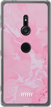 6F hoesje - geschikt voor Sony Xperia XZ2 -  Transparant TPU Case - Pink Sync #ffffff