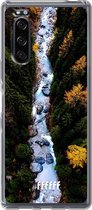 Sony Xperia 5 II Hoesje Transparant TPU Case - Forest River #ffffff