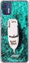 6F hoesje - geschikt voor Motorola Moto G9 Plus -  Transparant TPU Case - Yacht Life #ffffff